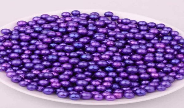 high luster loose round edison pearls dyed color 10 different colors for jewelry diy 8008993, White